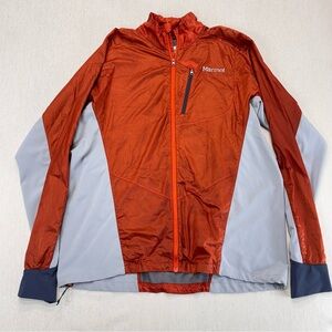 Marmot Men's XL  Vapor Trail Hoody Running or Hiking Jacket Tangelo Gray